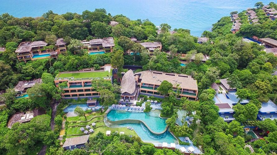 Sri panwa Phuket с виллами и видом на море
