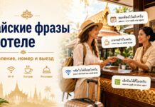 Тайские фразы в отеле — заселение, номер, Wi-Fi, завтрак и выезд